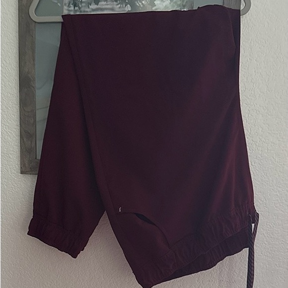 Jaanuu Pants - Jaanuu Women burgundy scrub pants